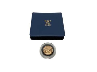 Lot 439 - G.B. - Gold proof Sovereign Elizabeth II 1979 (N.B. Cased but without Certificate of Authenticity) (1 coin)