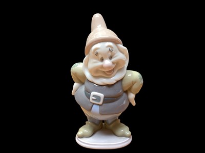 Lot 2221 - Lladro porcelain Disney figure - Happy, 16cm high