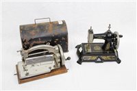 Lot 3767 - Two children's sewing machines - one by Ideal,...