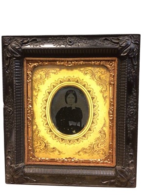 Lot 2976 - 19th century daguerreotype of a young girl