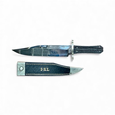 Lot 849 - Large Bowie knife by G Wostenholm & Son, Washington Works, Sheffield, blade engraved G WOSTENHOLM & SON WASHINGTON WORKS image of flying eagle None are genuine but th...