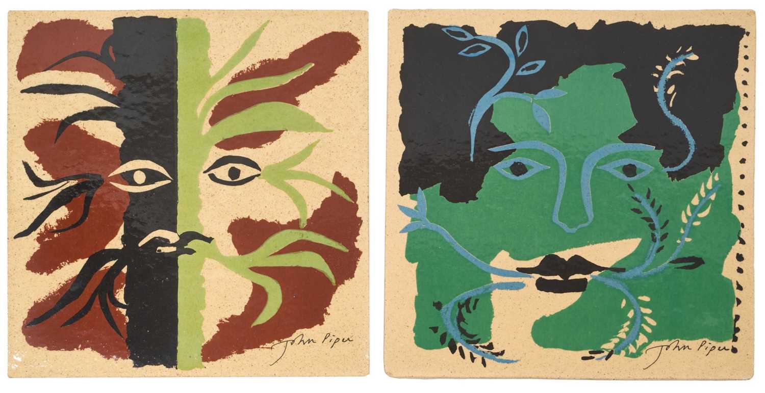 Lot 17 - Two John Piper tiles