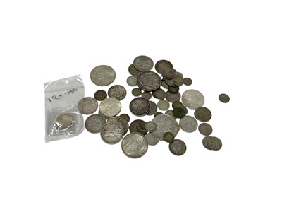 Lot 428 - World - Mixed coinage to include silver Norway 12 Skilling 1850 GVF, 2 Skilling 1870 GVF, Sweden 50 Ore 1907 with Lustre AU, other world mixed silver estimated weight 349gms, G.B. brass gaming t...