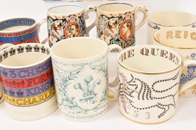 Lot 16 - Collection of Richard Guyatt mugs and similar Royal commemoratives. (14)