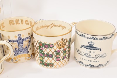 Lot 16 - Collection of Richard Guyatt mugs and similar Royal commemoratives. (14)