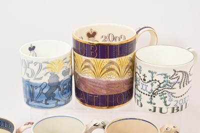 Lot 16 - Collection of Richard Guyatt mugs and similar Royal commemoratives. (14)