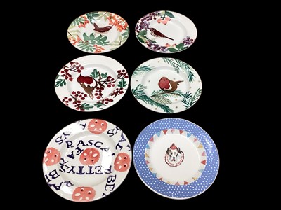 Lot 2286 - Eleven Emma Bridgewater side plates including Betty's Fat Rascal and Circus