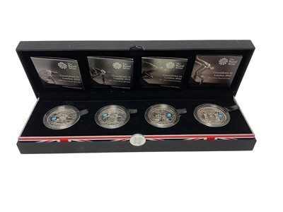 Lot 455 - G.B. - Royal Mint silver proof four Crown set 'Countdown to London' 2012 (1 coin set)