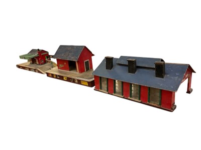 Lot 2037 - Three scratch-built railway buildings