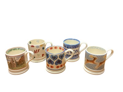 Lot 2300 - Ten Emma Bridgewater mugs including Reindeer In A Snowstorm and Hearts