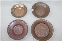 Lot 3787 - Collection of antique Turkish copperware - to...