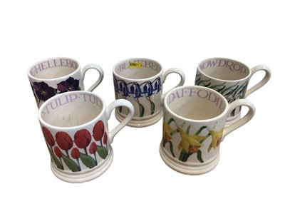 Lot 5173 - Five Emma Bridgewater mugs