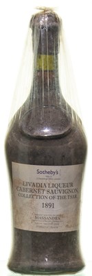 Lot 4 - Livadia Liqueur Cabernet Sauvignon, Collection of the Tsar, 1891