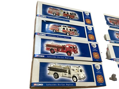 Lot 1971 - Corgi Limited Edition Fire Rescue US Fire Engine diecast models, boxed (14)