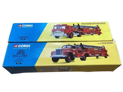 Lot 1974 - Corgi Classics diecast US Fire Engines, boxes (8)