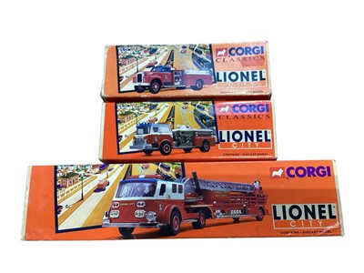 Lot 1975 - Corgi Classics Lionel City and other US Fire Engines, boxes (7)