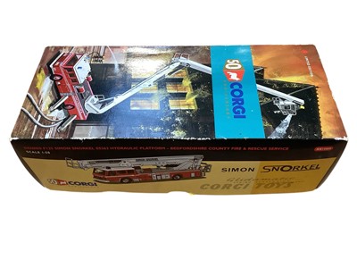 Lot 1978 - Corgi 50th Anniversary Dennis F125 Simon Snorkel Hydraulic Platform Fire Engine, boxed AN13009 (1)