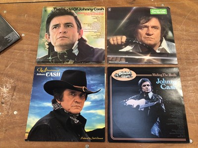 Lot 5120 - Three boxes of LP records to include Johnny Cash, Janis Joplins and others