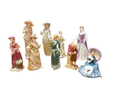 Lot 2316 - Collection of porcelain figures including Royal Doulton, Nao, Goebel, Francesca Art etc