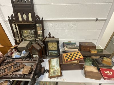 Lot 5115 - Quantity of miscellaneous items, china, glass, clocks etc.