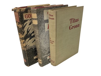 Lot 1340 - Mervyn Peake - The Gormenghast trilogy: Titus Groan, 1946, published Reynal & Hitchcock (possibly 1st American edition); Gormenghast, 1950; Titus Alone, 1959, the latter two first U.K. editi...