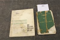 Lot 3812 - Aston Martin DB 2/4 Instruction Books and...