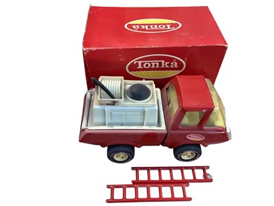 Lot 2006 - Tonka Canada (c1970's) tin plate Fire Pump, boxed No.1256 and Mini-Tonka renegade, boxed No.1020 (2)