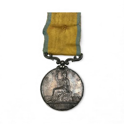 Lot 700 - Victorian Baltic medal, privately named to F. Kew. H.M.S. Boscawen.