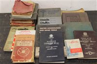 Lot 3815 - 1940s Daimler 2.5 litre handBookss - various...