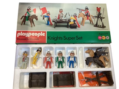 Lot 2010 - Marx Toys (c1975) Playpeople Knights Super Set, boxed (2)