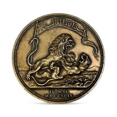Lot 714 - Honourable East India Company Medal for Seringapatam 1799, bronze 48mm issue.