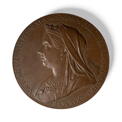 Lot 715 - Victoria 1897 Diamond Jubilee, 56mm bronze medal
