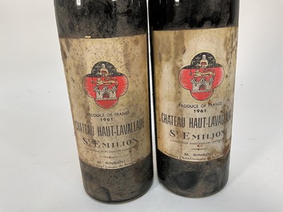 Lot 63 - Two bottles, Chateau Haut-Lavallade St Emilion 1961