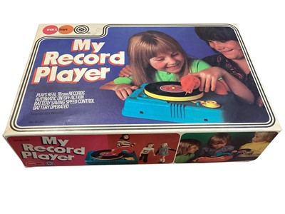 Lot 2018 - Marx Toys (c1970s) My Record Player, with six records and instruction sheet, boxed No.2111 & ITT Junior 21 radio, boxed (2)