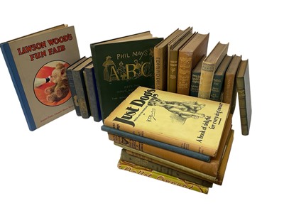 Lot 1355 - Children's illustrated books including Rene Bull - Rubaiyat of Omar Khayyam; Cecil Aldin - Dogs of Character; Dulac - Arabian Nights, various others, 1 box.