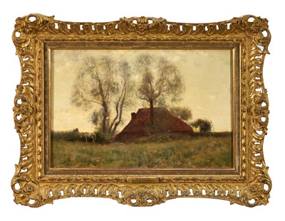 Lot 1032 - Sir David Murray (1849-1933) oil on canvas - Willows, signed and dated '89, 29cm x 44cm, gilt frame