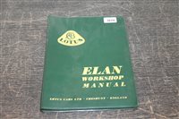 Lot 3819 - Lotus Elan workshop manual with original bill,...