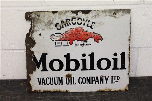 Lot 3821 - Rare 1920s 'Mobiloil Gargoyle' Vacuum Oil