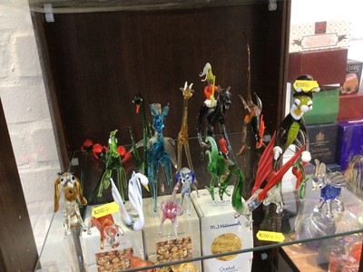 Lot 5176 - Group of Merano glass figures