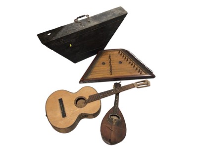 Lot 5161 - A mandolin and other instruments