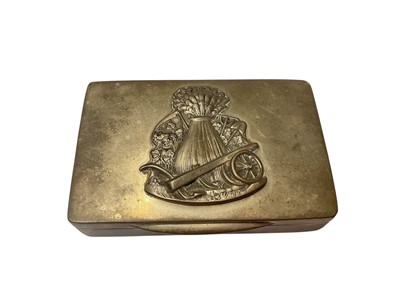 Lot 95 - German white metal large rectangular vinaigrette with harvest decoration to the hinged cover