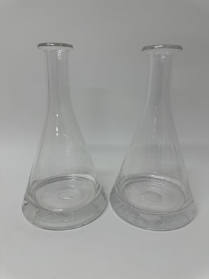 Lot 124 - Pair of Dartington glass claret jugs/carafes