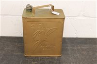 Lot 3828 - SCarsce Shell Aviation Spirit petrol / fuel...