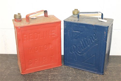 Lot 3830 - 1920s Redline Motor Spirit petrol / fuel can,...