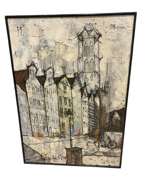 Lot 5266 - Jean-Pierre Rousseau (b. 1939) - oil on canvas, street scene