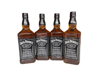 Lot 40 - Four bottles, Jack Daniel's Old No. 7 Tennessee Whiskey, 40% Vol, 1 litre x 4