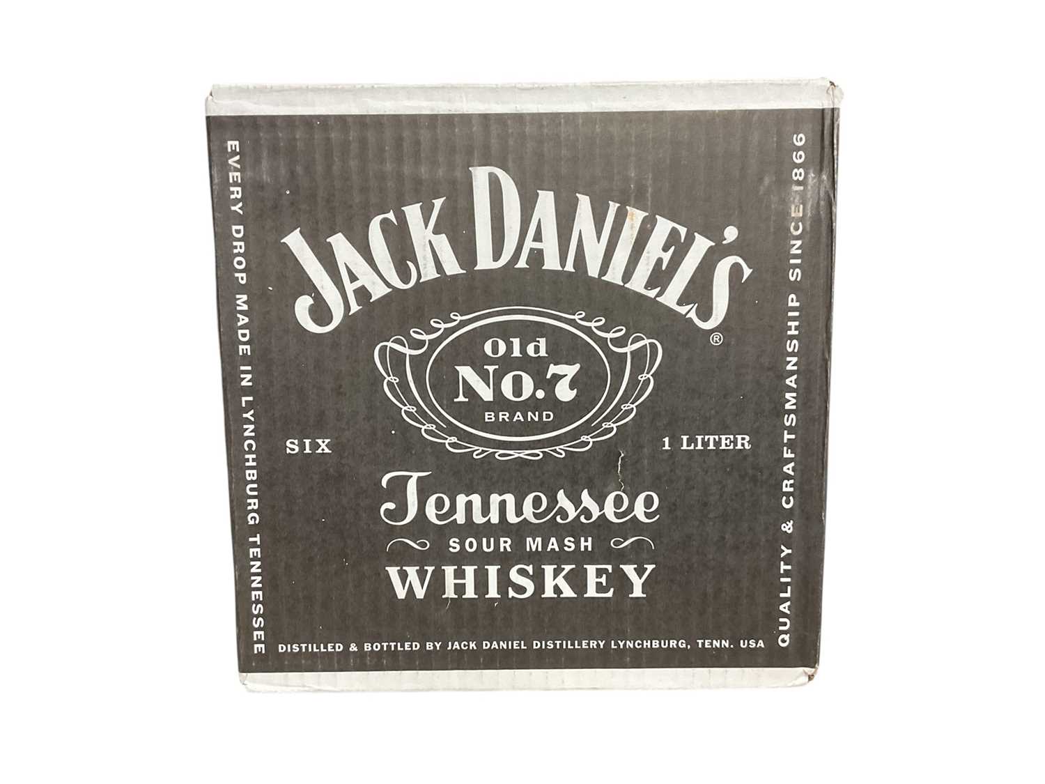 Lot 43 - Six bottles, Jack Daniel's Old No. 7 Tennessee Whiskey, 40% Vol, 1 litre x 6 (sealed box)
