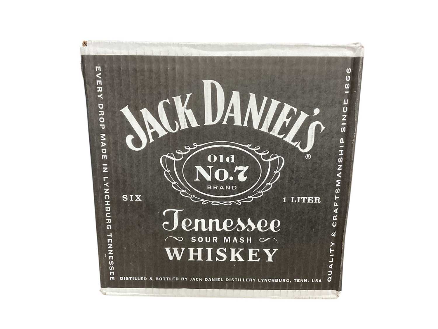 Lot 44 - Six bottles, Jack Daniel's Old No. 7 Tennessee Whiskey, 40% Vol, 1 litre x 6 (sealed box)