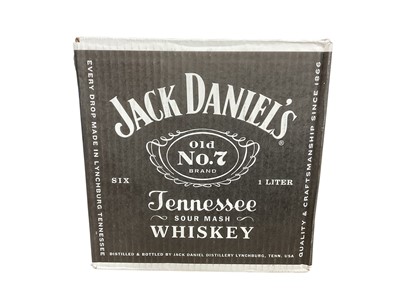 Lot 44 - Six bottles, Jack Daniel's Old No. 7 Tennessee Whiskey, 40% Vol, 1 litre x 6 (sealed box)
