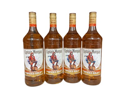 Lot 46 - Four bottles, Captain Morgan Spiced Gold 35% Vol, 1 litre x 4